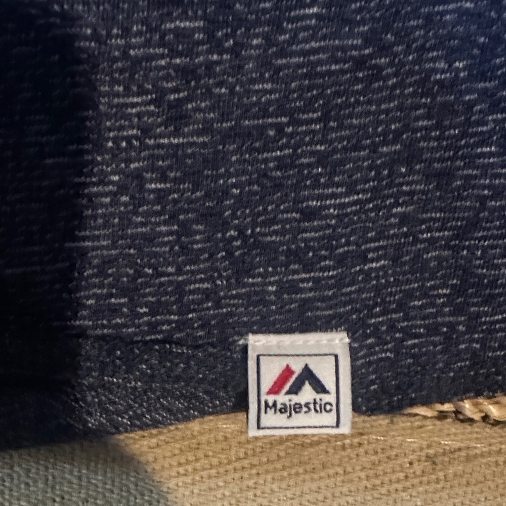Majestic Heathered Navy Tee - Picture 2 of 5